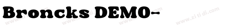 Broncks DEMO字体转换